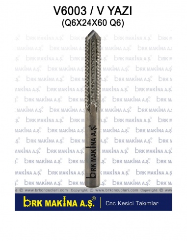 MERMER YAZI FREZE 6 MM