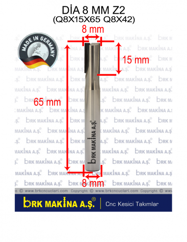 DİA 8 MM Z2 MADE İN GERMANY KOMPAKT...