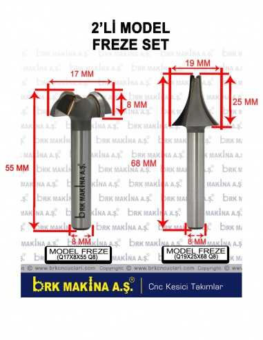 2'Lİ MODEL FREZE SET (MDF & AHŞAP VE...