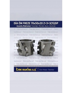 DİA ÖN FREZE 70X50X20 3+3